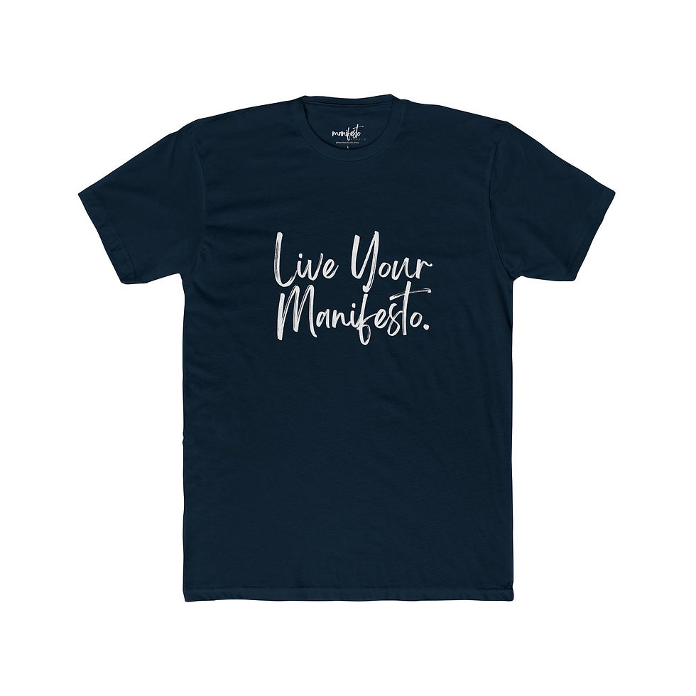 Thumbnail: Live Your Manifesto Tee — Inspirational Women's Crew T-Shirt