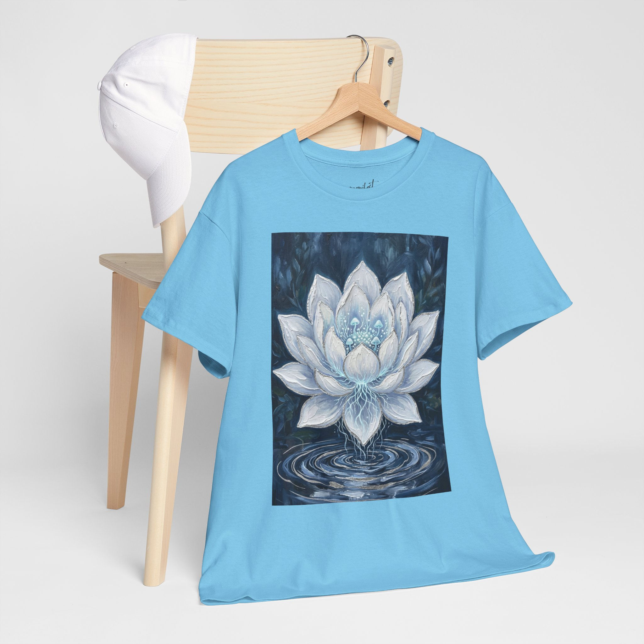 Lotus T‑Shirt — Calming White Lotus Graphic Tee for Yoga & Meditation