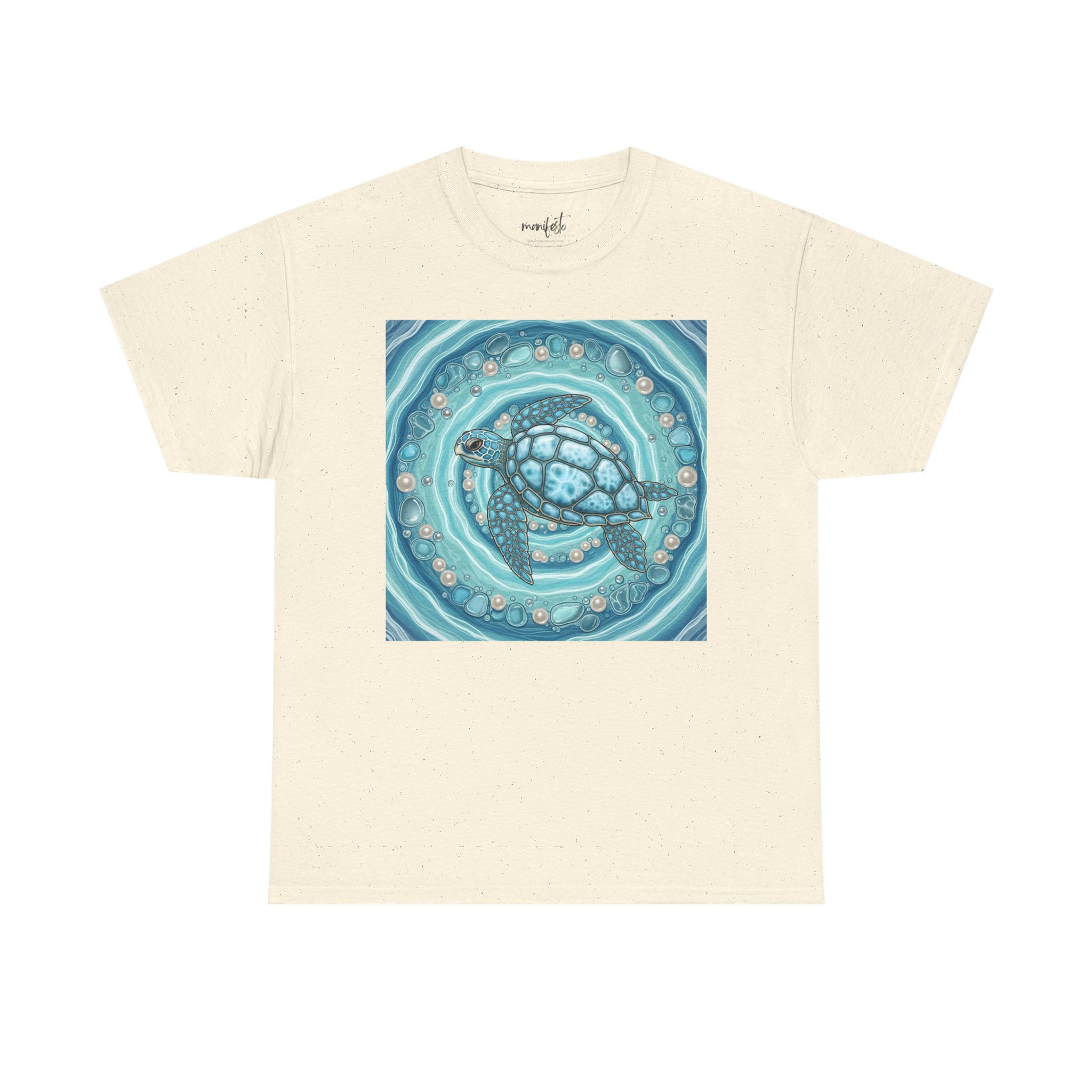Sea Turtle Spiral T-Shirt — The Aether Drift Pattern