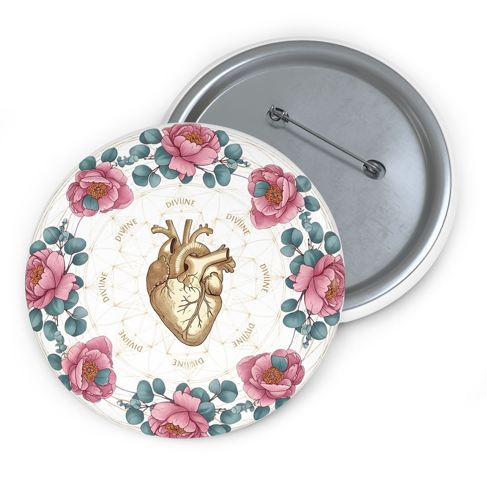 Thumbnail: The Divine Alignment Mandala (Self-Worth & Love) Pin Button
