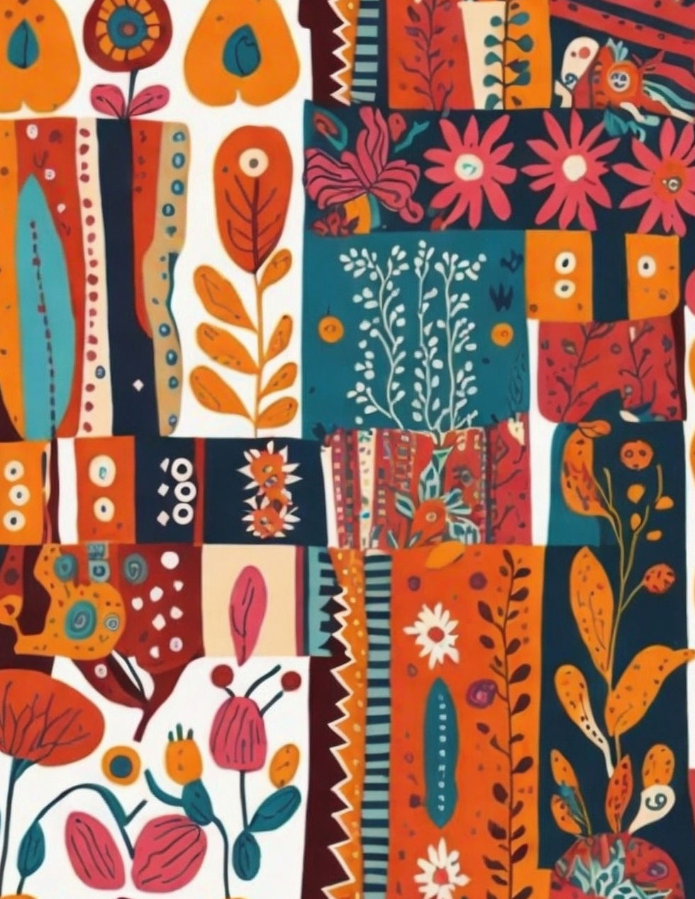 Thumbnail: Collage Collection: No.2558 Boho Abstracts