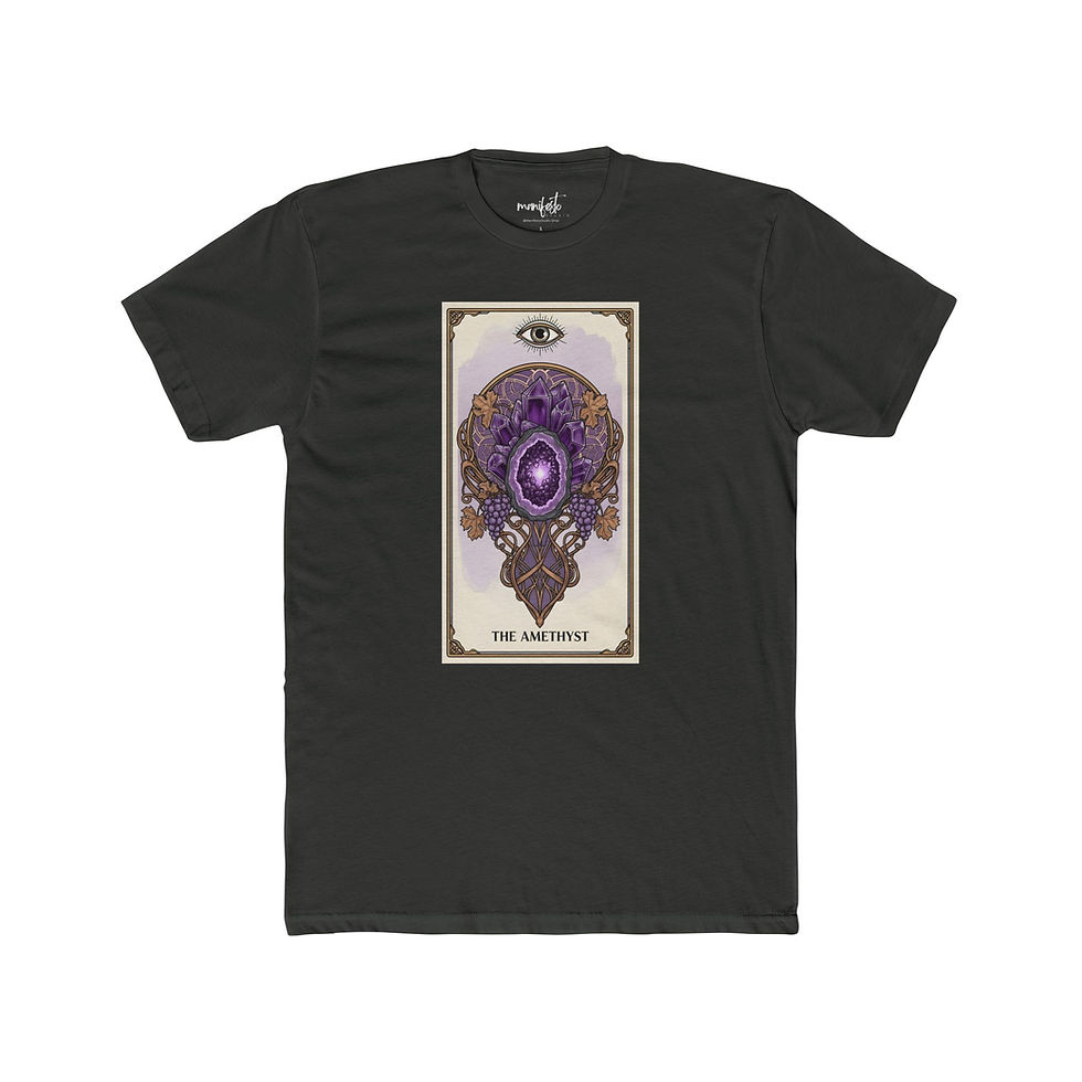 Thumbnail: Amethyst Tarot T-Shirt — The Amethyst Mystic Crystal Tee