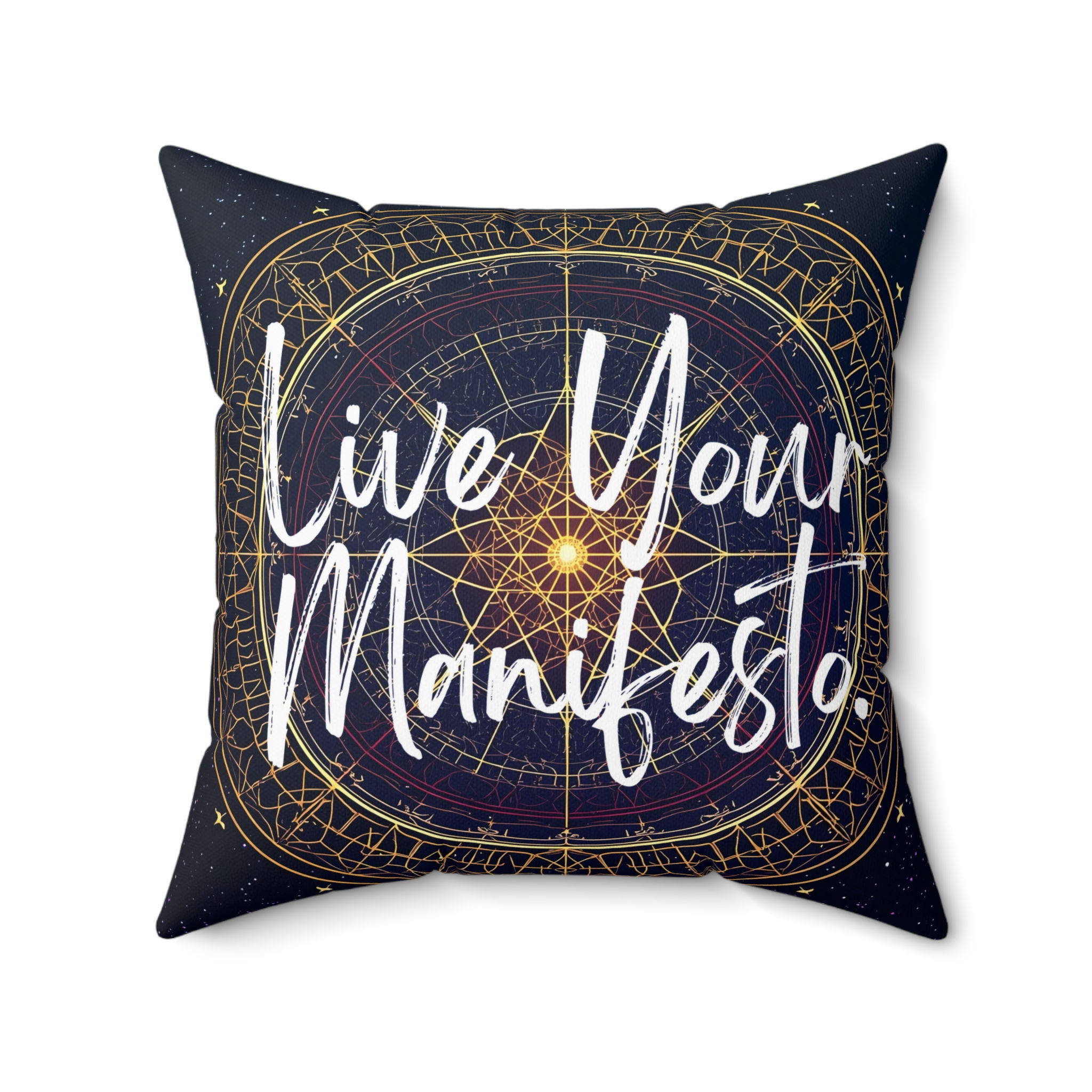Live Your Manifest | Inspirational Decorative Pillow