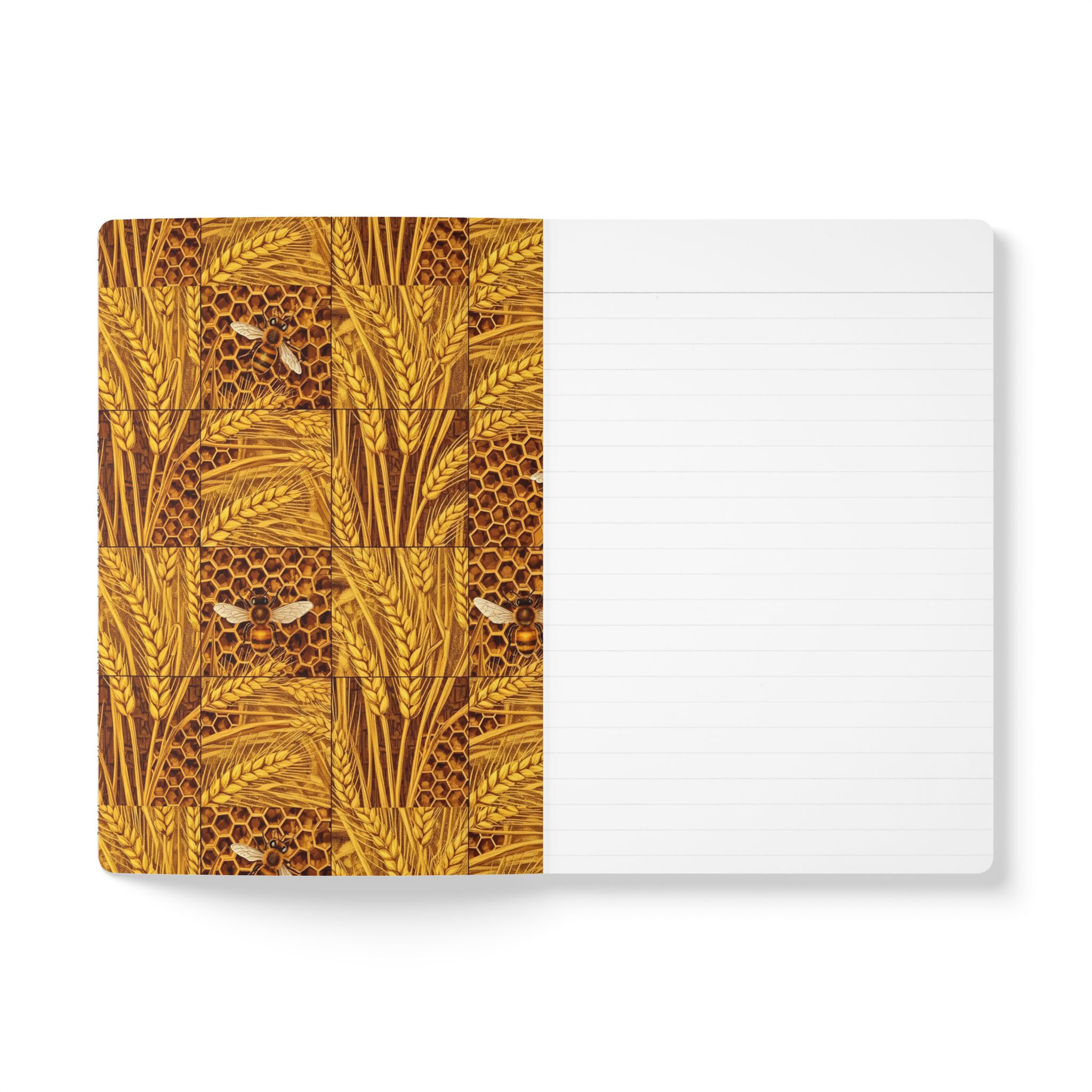 Purple Orchid Pattern Softcover Journal —l Art Notebook for Notes & Sketches