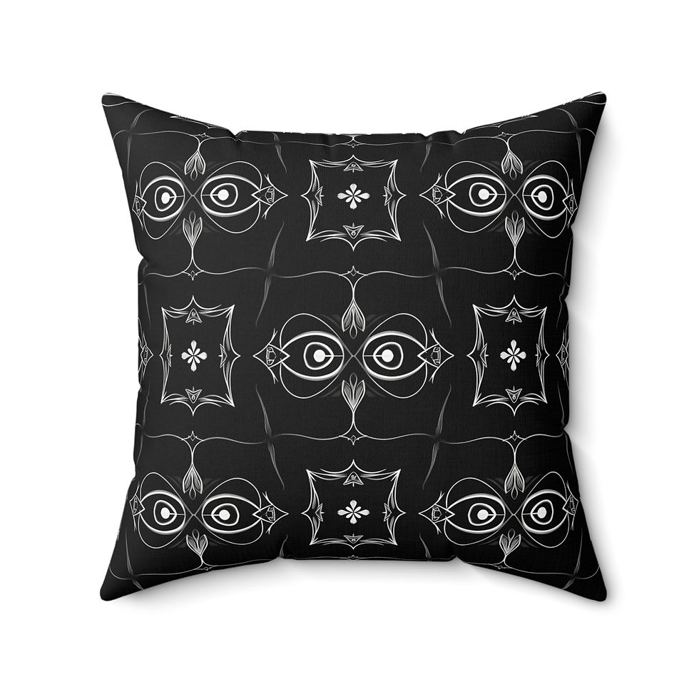Thumbnail: The Silent Huntress (Owl) (Intuition & Vigilance) Decorative Throw Pillow