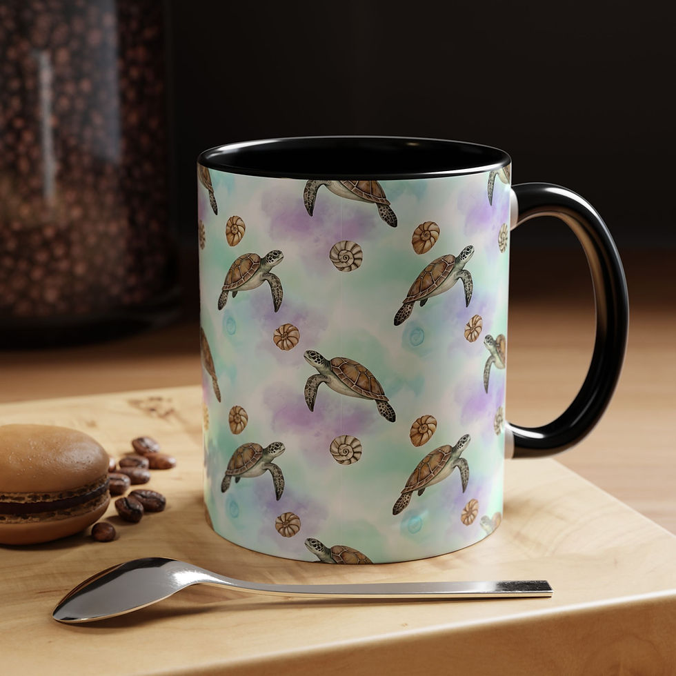 Thumbnail: The Sea Voyager (Sea Turtle) (Patience & Grounding) Accent Coffee Mug
