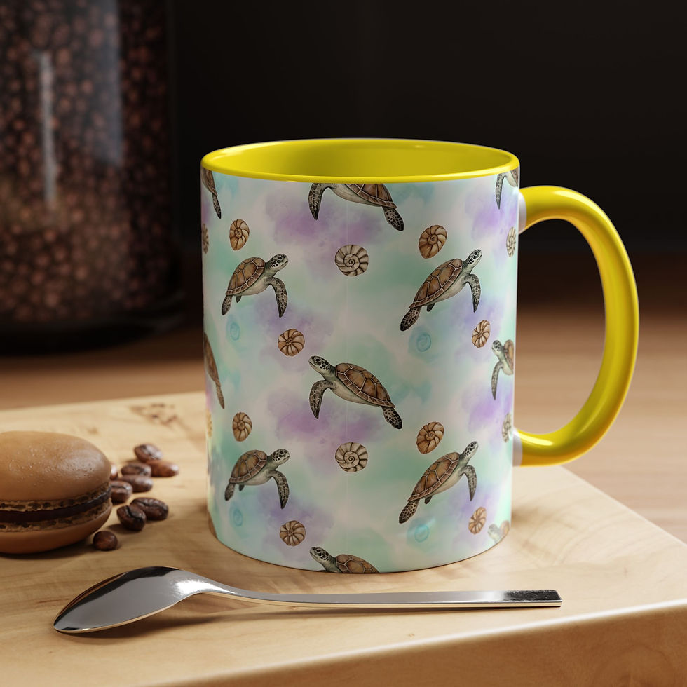 Thumbnail: The Sea Voyager (Sea Turtle) (Patience & Grounding) Accent Coffee Mug