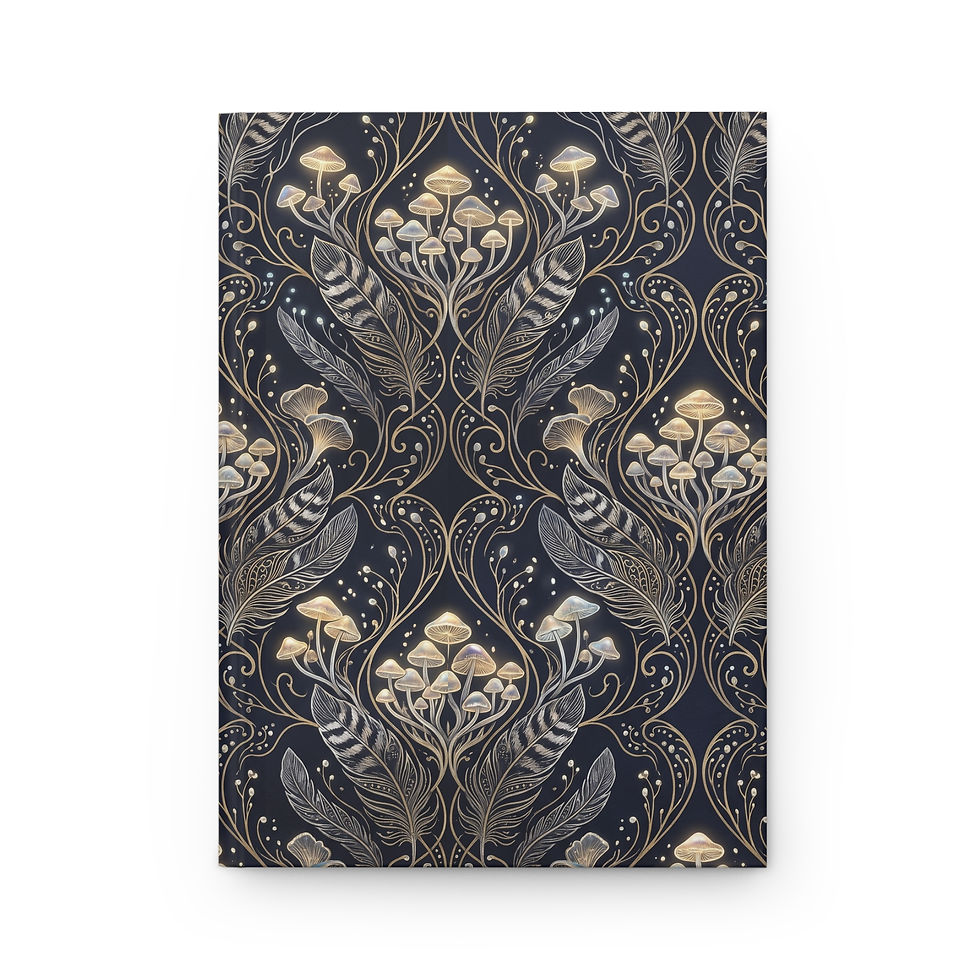 Thumbnail: Mushroom Fauna Hardcover Journal — Botanical Fantasy Notebook