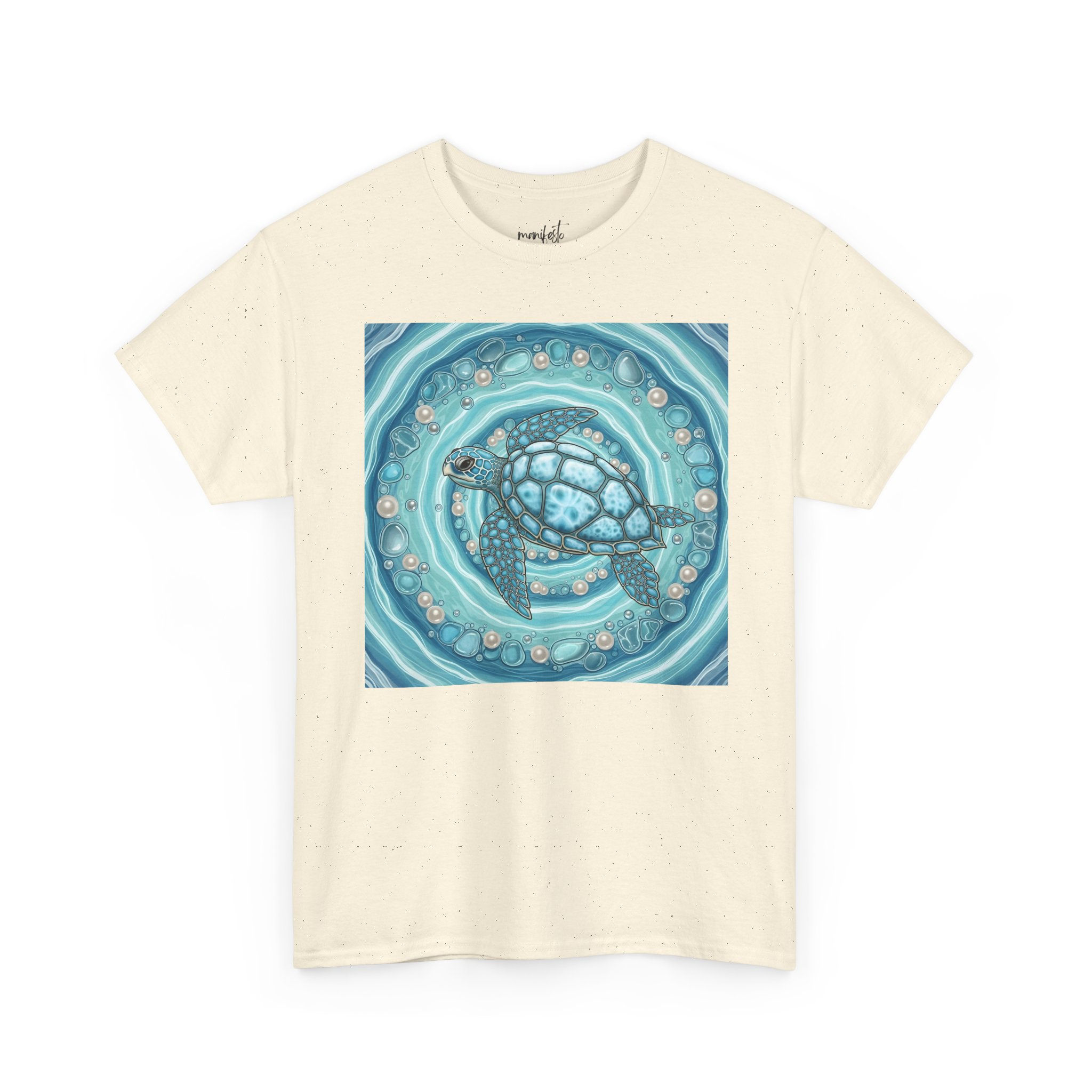 Sea Turtle Spiral T-Shirt — The Aether Drift Pattern