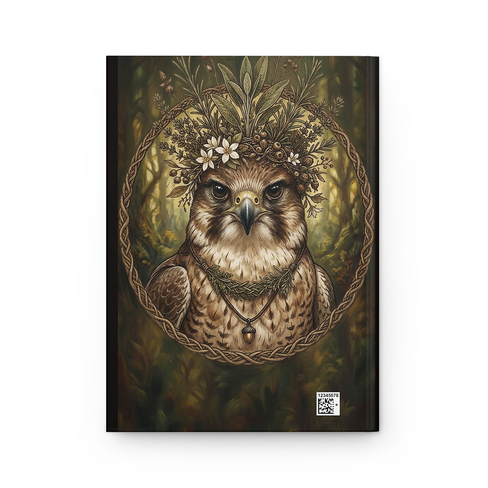 Thumbnail: Hardcover Journal — The Forest Falcon Sage