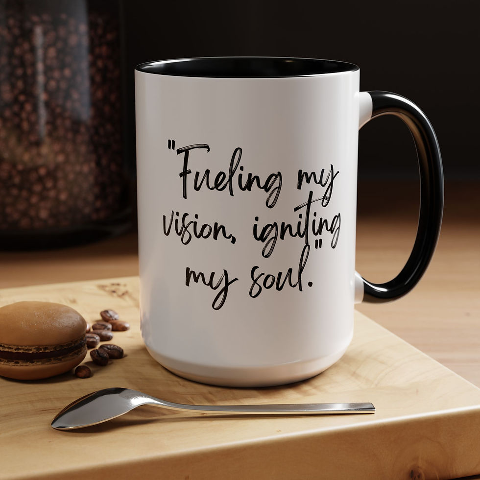 Thumbnail: Coffee Mug - “Fueling my vision, igniting my soul.” Inspirational Accent Mug