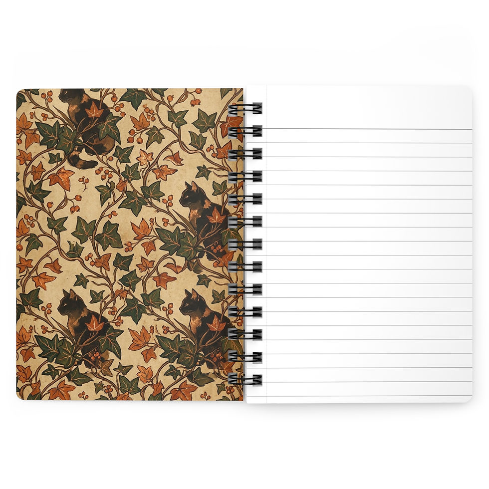 Thumbnail: The Calico Oracle Journal — Spiral Notebook for Writers & Cat Lovers