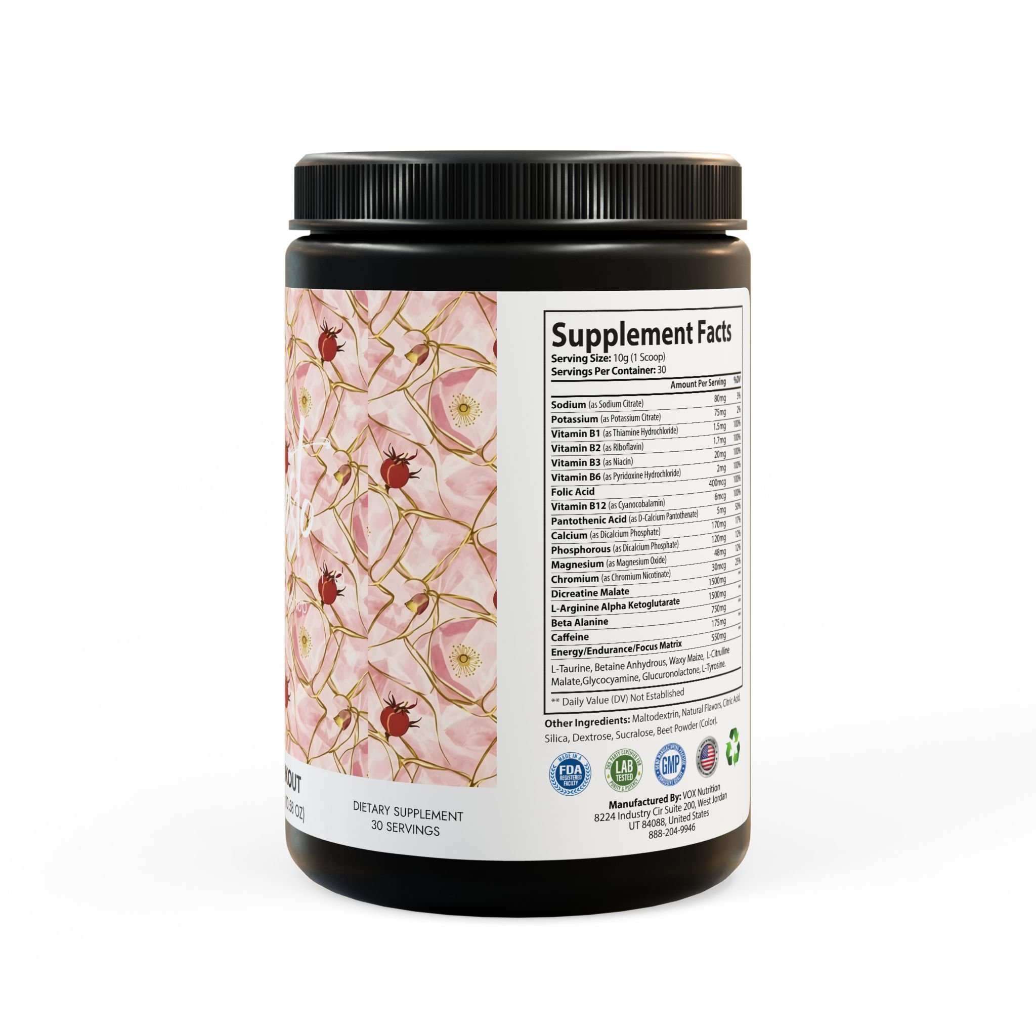 Pre-Workout Supplement, Watermelon (300g, 10.58oz)