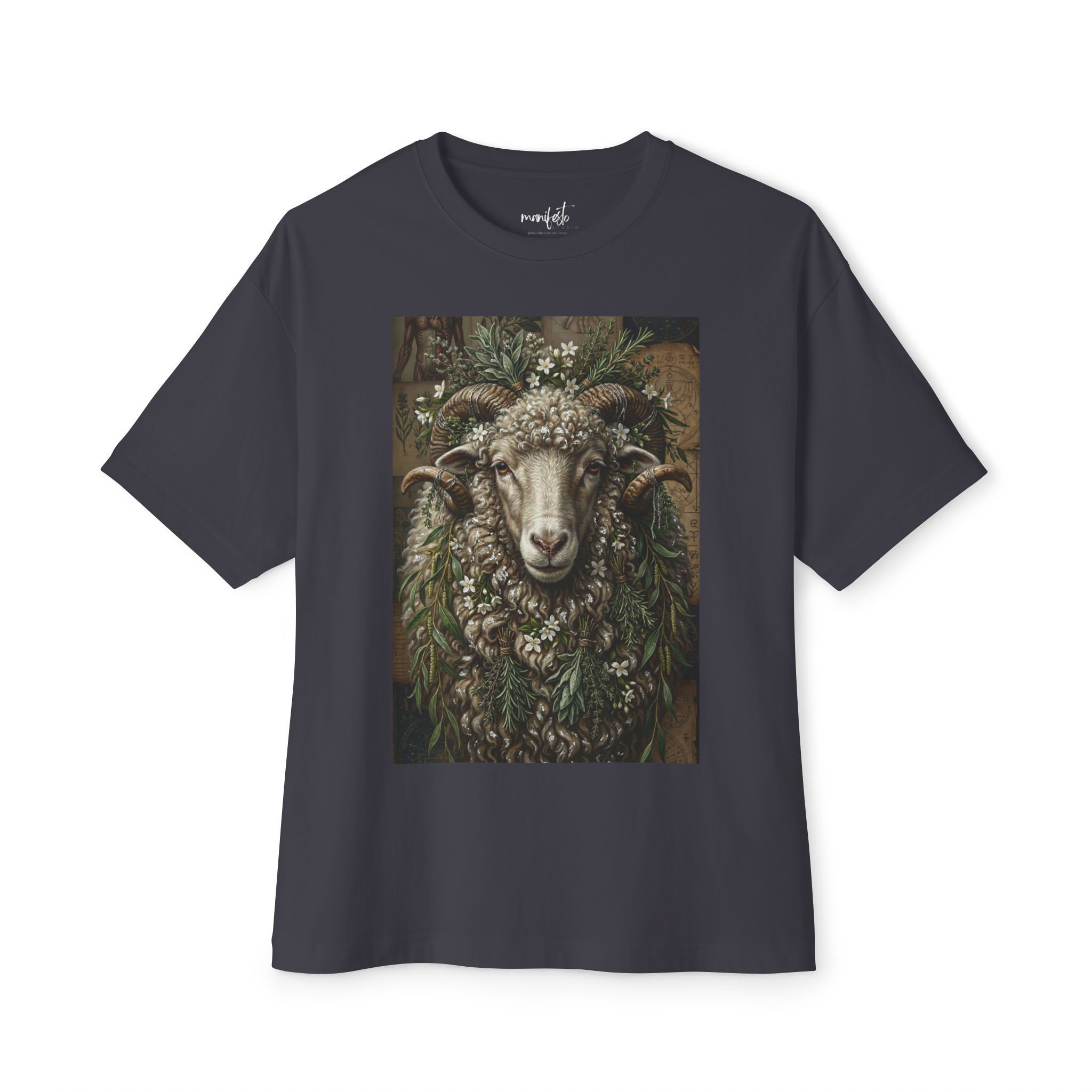The Caprine Sage Tee — Vintage Shepherd Sheep Graphic T-Shirt