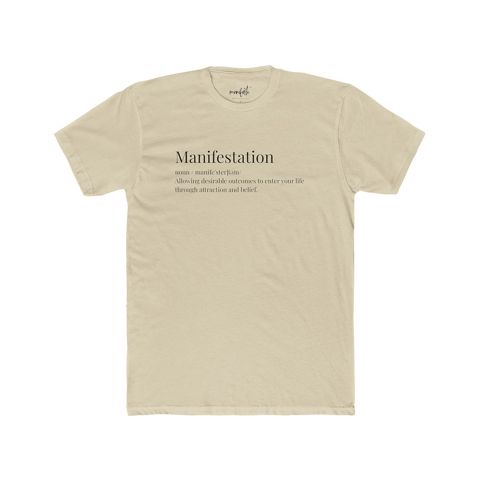 Thumbnail: Manifestation Definition T‑Shirt  Minimalist Spiritual Tee