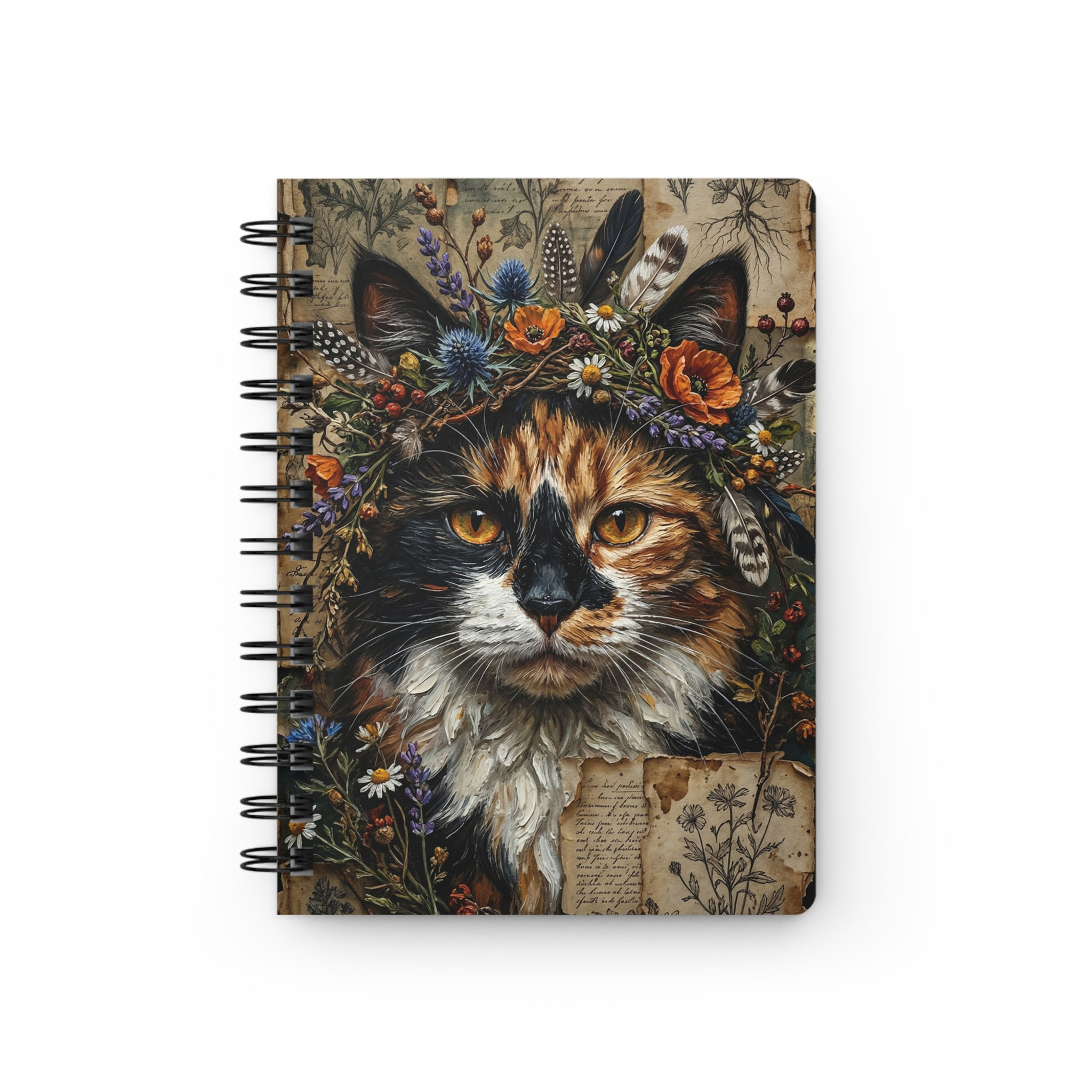 The Calico Oracle Journal — Spiral Notebook for Writers & Cat Lovers