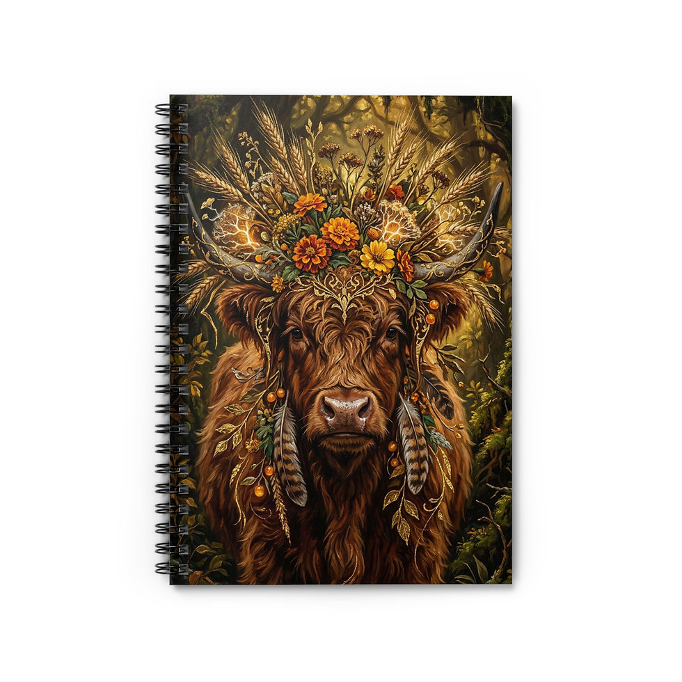Thumbnail: The Gilded Matriarch Notebook - Spiral Ruled Journal