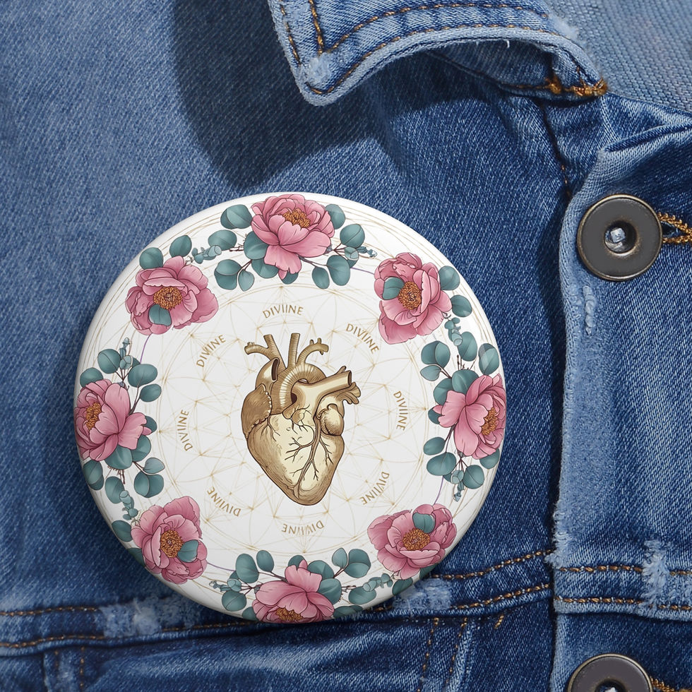 Thumbnail: The Divine Alignment Mandala (Self-Worth & Love) Pin Button