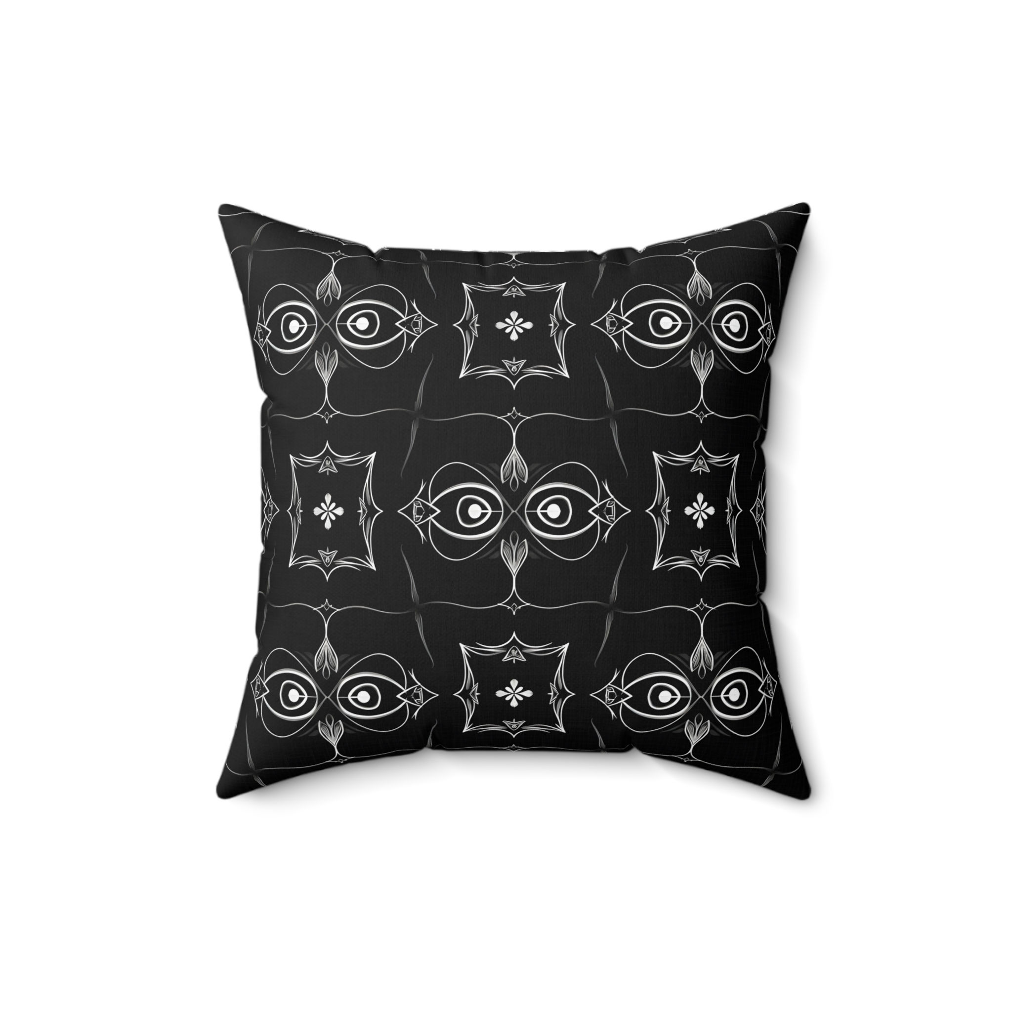 The Silent Huntress (Owl) (Intuition & Vigilance) Decorative Throw Pillow