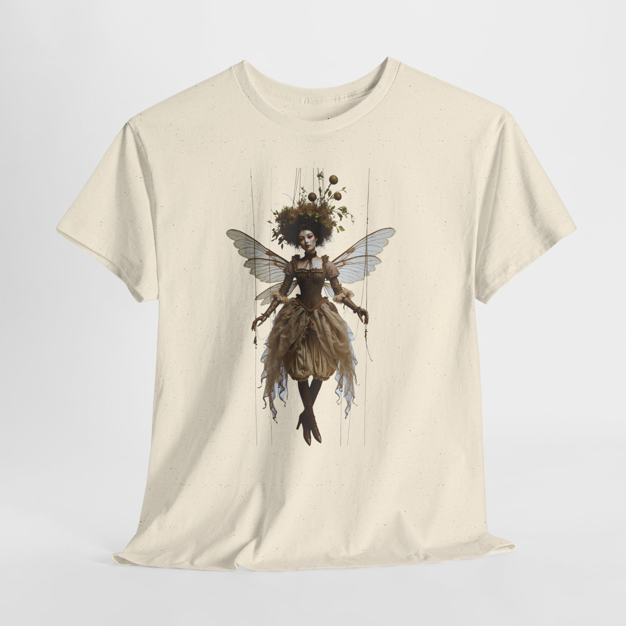 Fairy Goddess Tee — Ethereal Brown Fairy Art T-Shirt