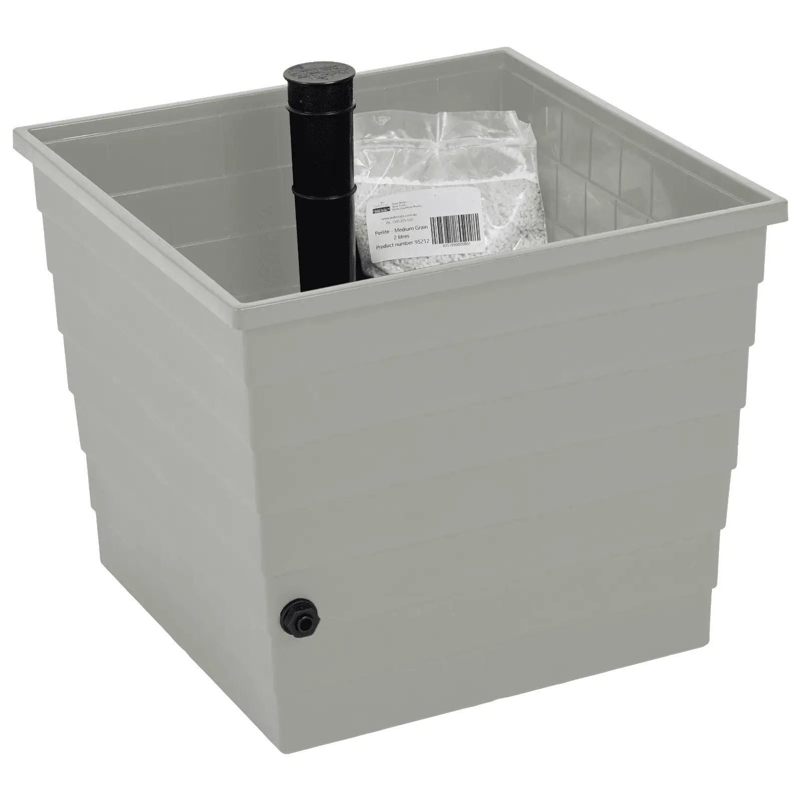 Square Planter - Light Grey