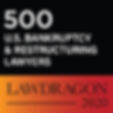 Lawdragon 500 U.S. Bankruptcy & Restructuring Lawyers 2020 award graphic.