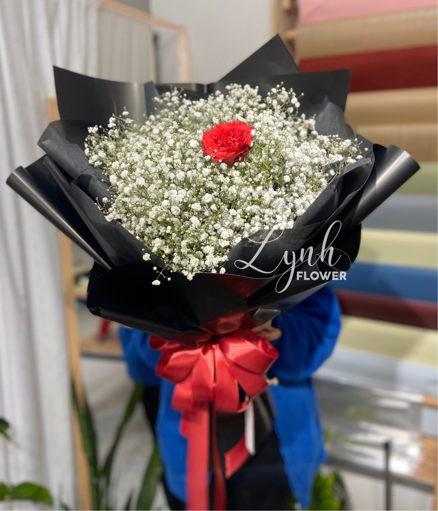 Bó baby hồng đơn