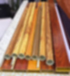 Wooden pultruded fiberglass tube