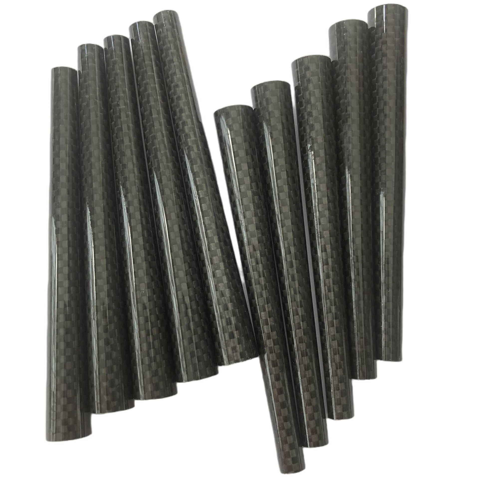 Tapered carbon fiber pipes