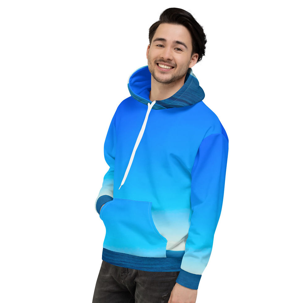 Thumbnail: Ocean Sky Blue Unisex Hoodie