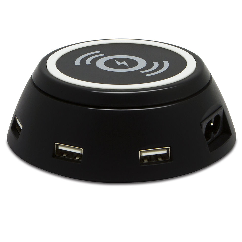 Miniatura: Merry Go Around Qi Wireless Charger With 6 USB Ports