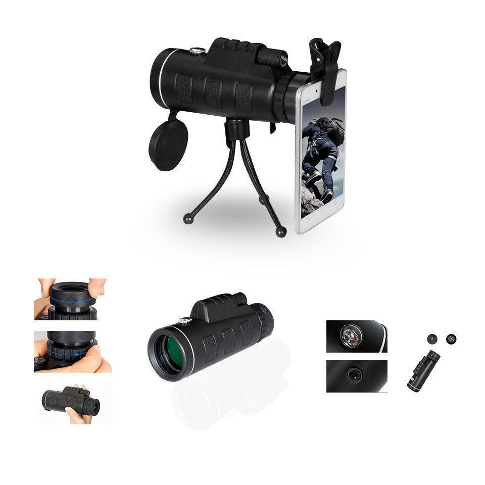 Miniatura: Zoomable 60X Monocle Binocular with Smart Phone attachment