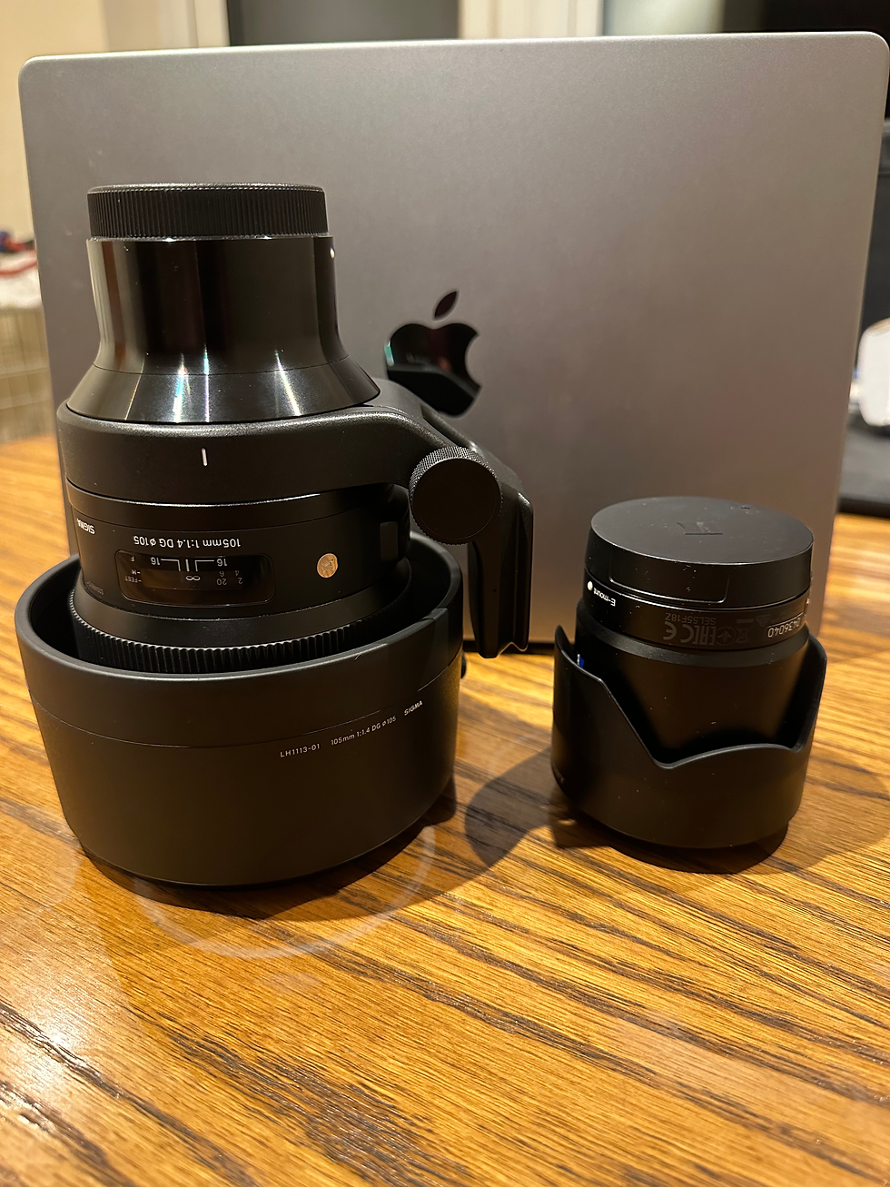 Sigma 105mm compared to another lense