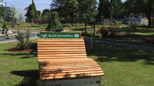 Neues Holzbett für den Jubiläumspark in Knittelfeld