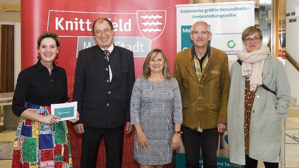 Marlene Krainer, OA. Dr. Michael Anelli-Monti, GR. Anica Lassnig, OA. Dr. Johannes Seitlinger und Ass. Dr, Ines Liebfahrt-Bischof v. li.