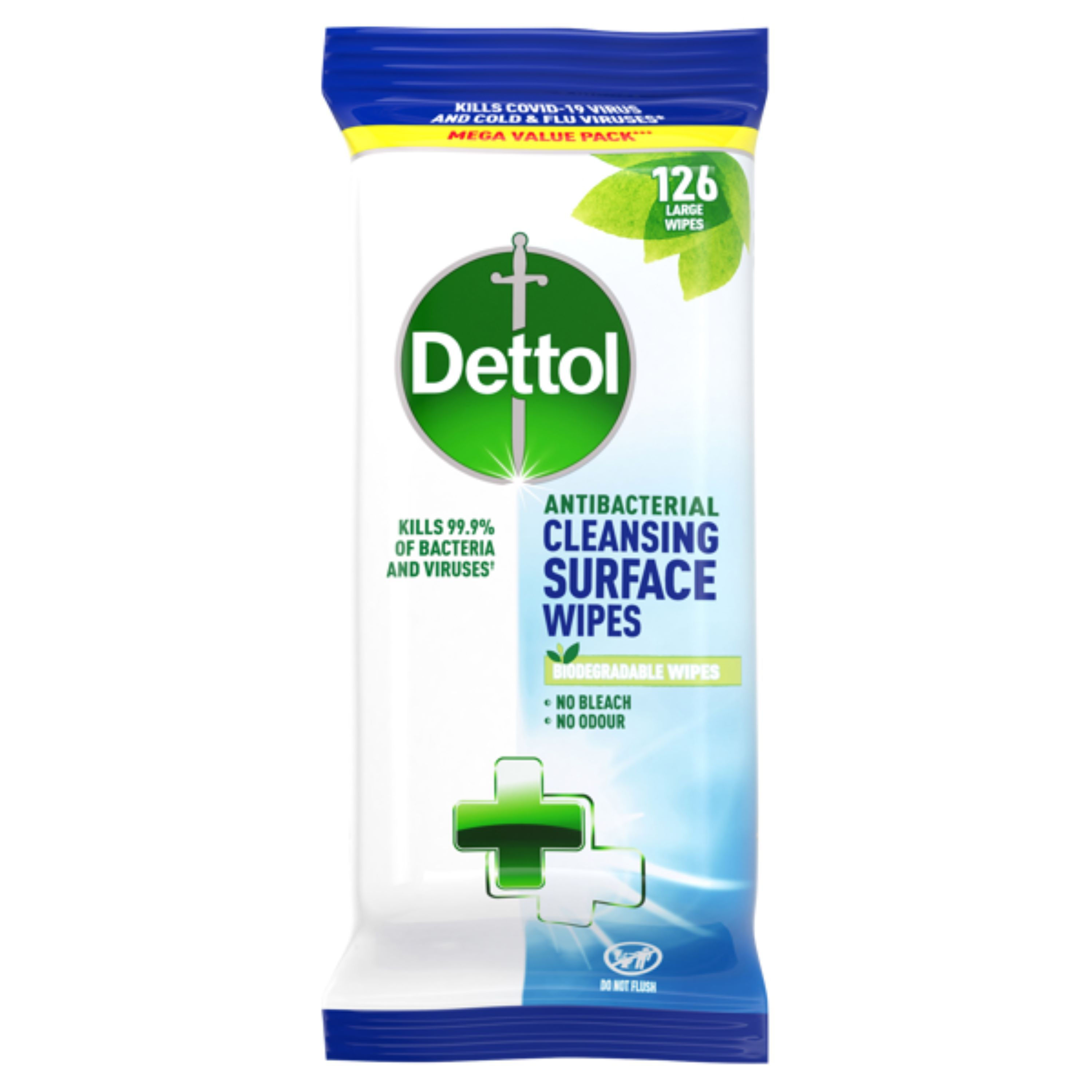 Dettol Antibacterial Multi Surface Cleaning Wipes 126 Pack