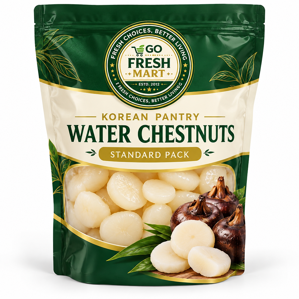 GO FRESH MART Korean Pantry Water Chestnuts - Standard Pack