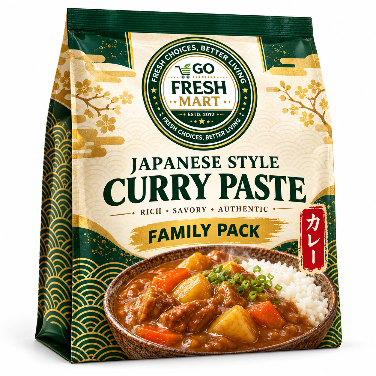 GO FRESH MART Japanese Style Curry Paste - Family Pack