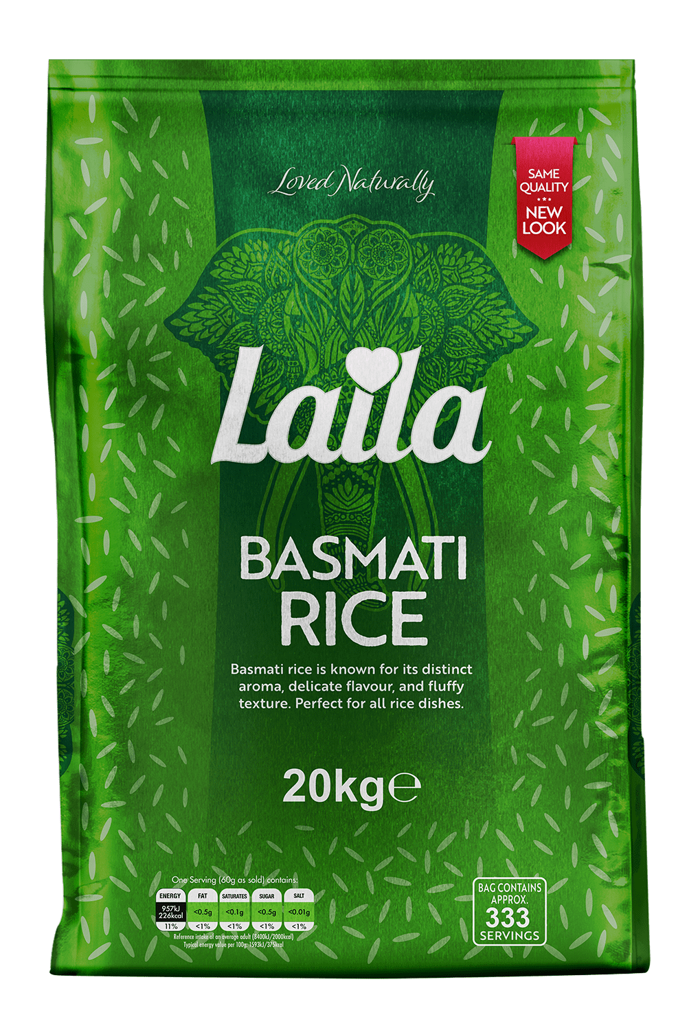 Laila Basmati Rice 20kg official brand pack