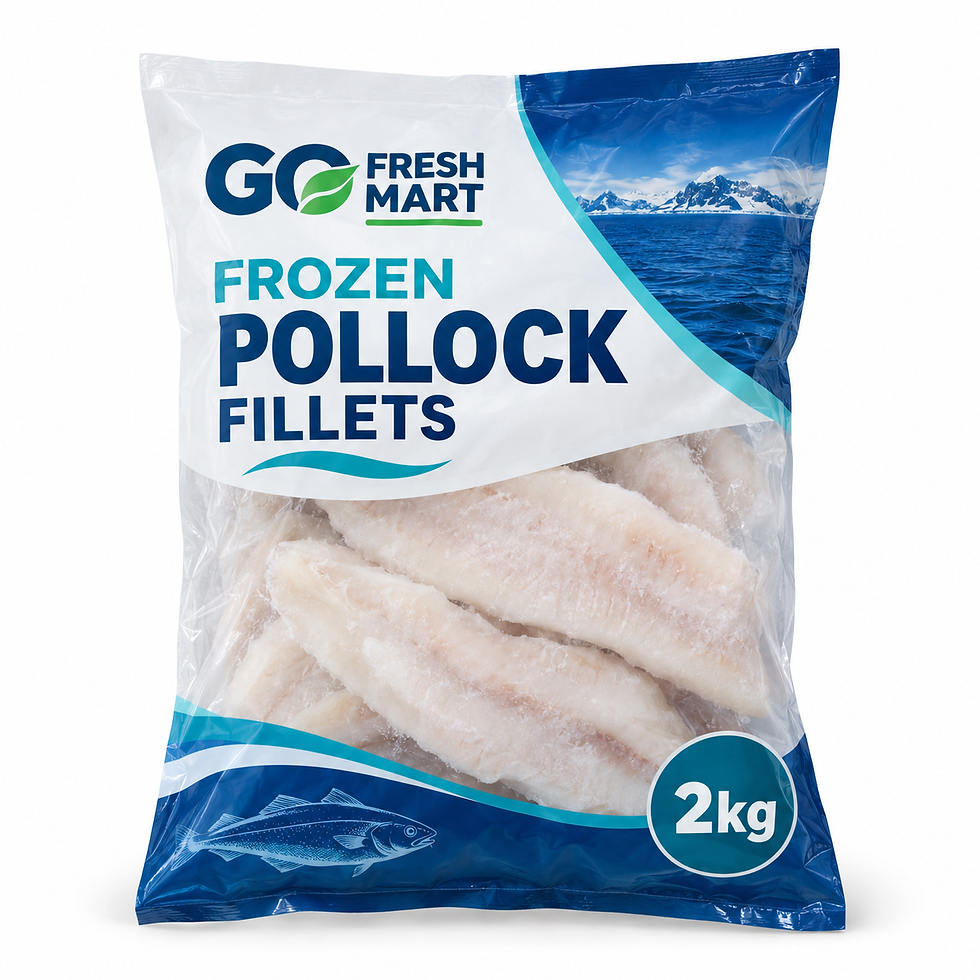 Frozen Pollock Fillets 2kg