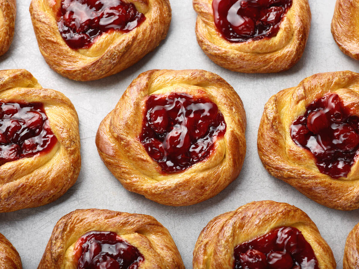 Cherry Danish Pastries 4 Pack
