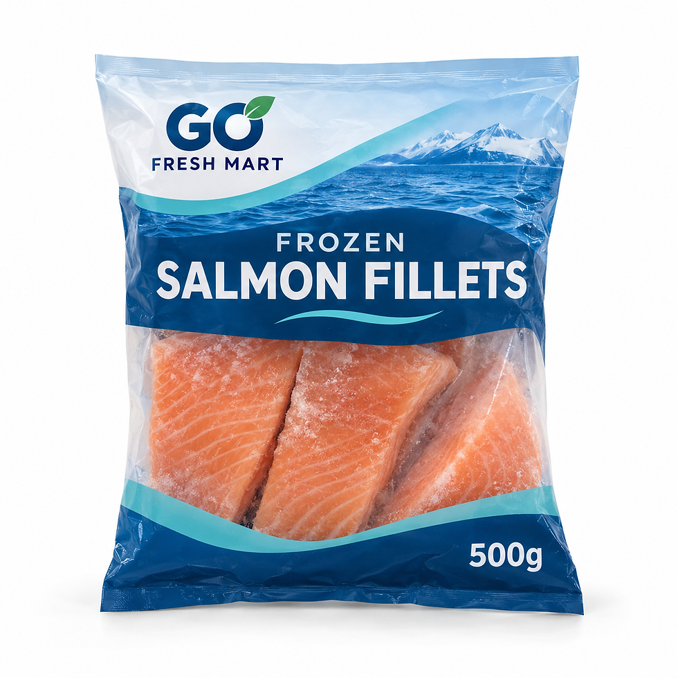 Frozen Salmon Fillets 500g