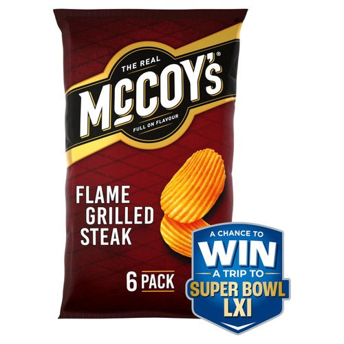 McCoy's Flame Grilled Steak Multipack Crisps 6 x 25g