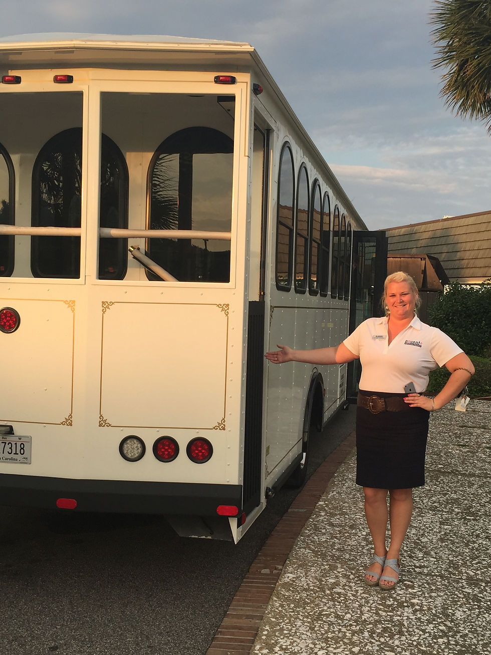 Envents team coordinating guest transportation for a corporate event