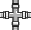 intersecting plumbing pipes