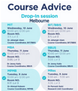 Course Advice Drop In Melbourne Campus