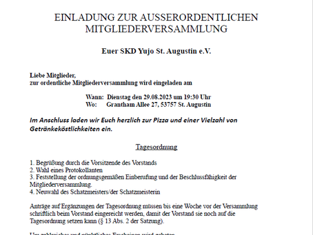 Außerordentliche Mitgliederversammlung