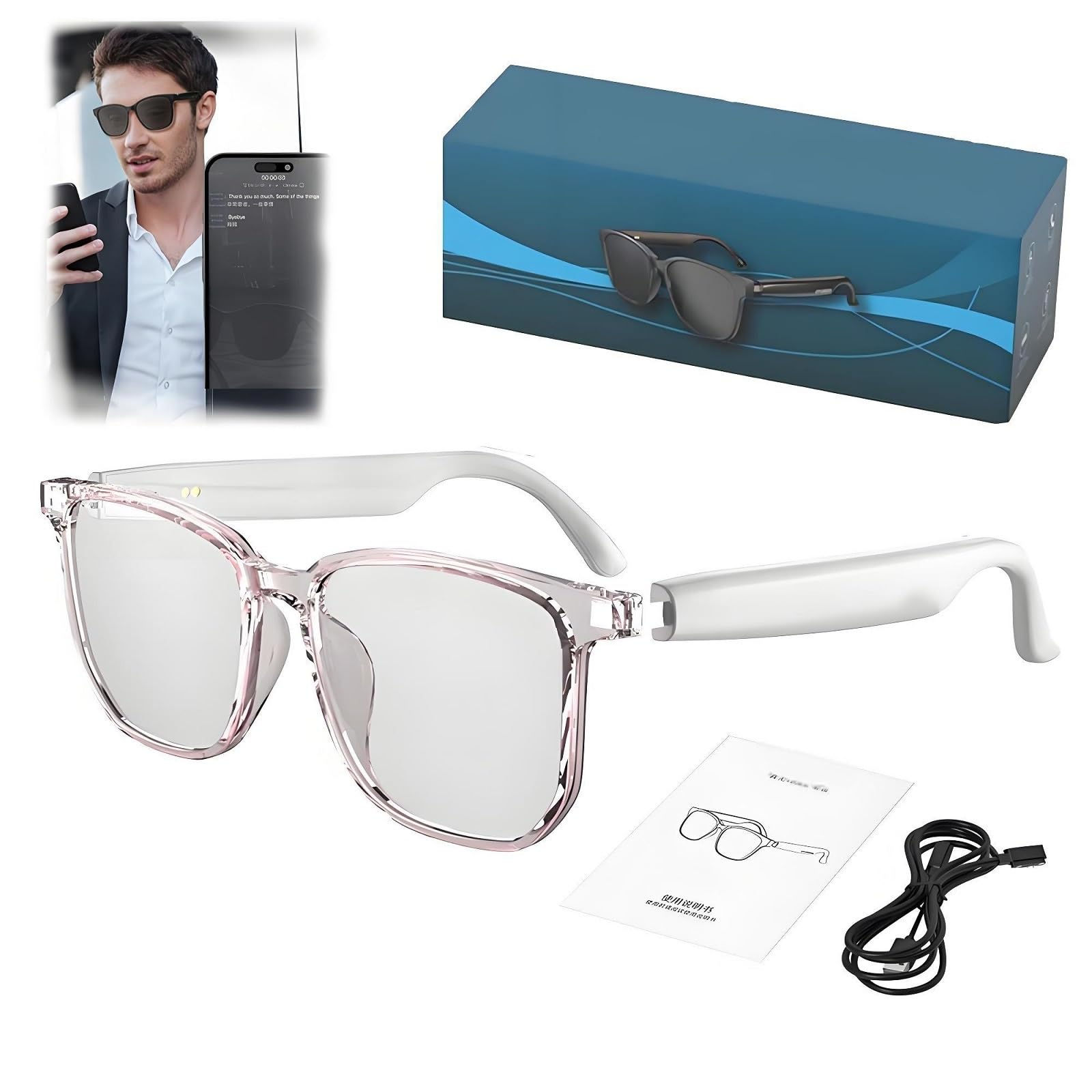 AI MultiPro Bluetooth Smart Glasses with Camera