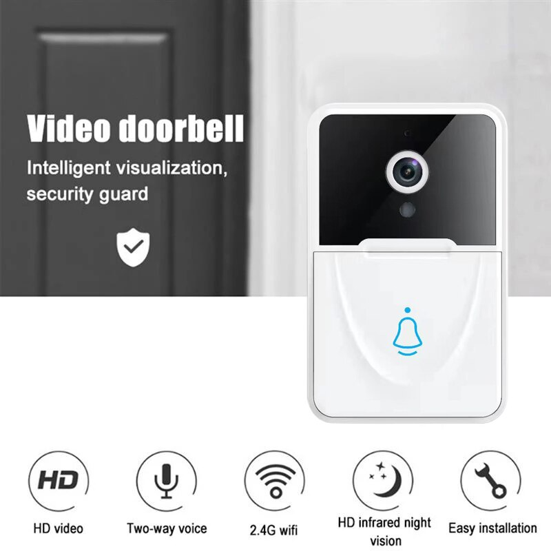 Miniatura: Wireless Security WiFi Smart Doorbell Intercom Video Camera Bell Chime Door Ring