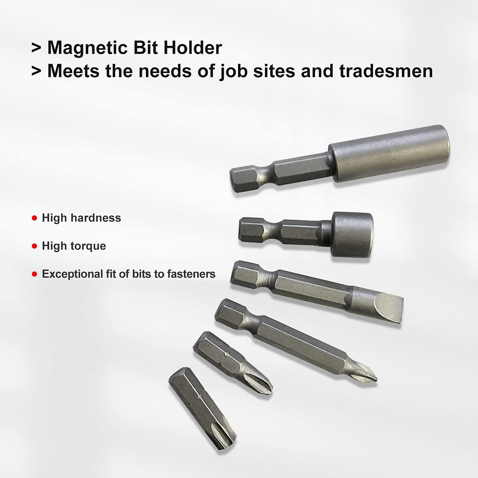 Miniatura: 37 Piece Impact Screwdriver Bit Set Nut Driver Torx Phillips Tool Magnetic Drill